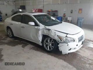 2014 Nissan Maxima SV with VIN 1N4AA5AP8EC499409, listed as a IAAI auction lot 41732697 with 117,202 mi miles and . Bid and sale history available at DreamBid. Image 1.