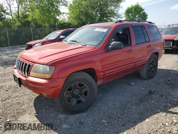 2002 Jeep Grand Cherokee Limited with VIN 1J4GW58N82C182603, listed as a Copart auction lot 57464295 with 240,179 mi miles and Salvage title. Bid and sale history available at DreamBid. Image 1.