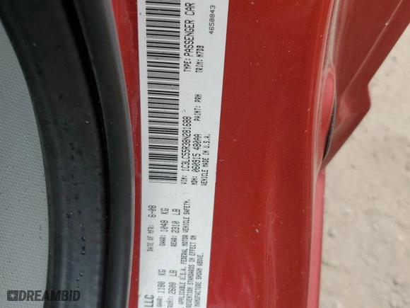 2008 Chrysler Sebring Touring with VIN 1C3LC55R38N281688, listed as a Copart auction lot 76594204 with 0 mi miles and Salvage Title. Bid and sale history available at carsss.com. Image 13.
