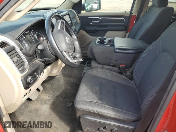 2020 Ram 1500 Big Horn with VIN 1C6SRFFT2LN126099, listed as a Copart auction lot 57753095 with 21,419 mi miles and Salvage title. Bid and sale history available at DreamBid. Image 7.