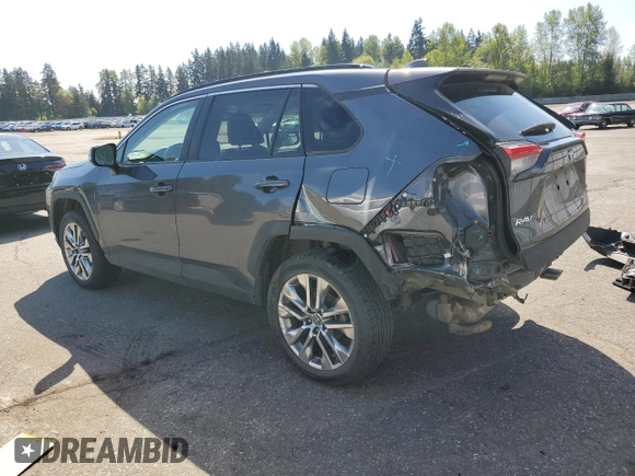 2019 Toyota RAV4 XLE Premium with VIN 2T3A1RFV6KC056792, listed as a Copart auction lot 53534865 with 80,109 mi miles and Salvage Title. Bid and sale history available at carsss.com. Image 2.