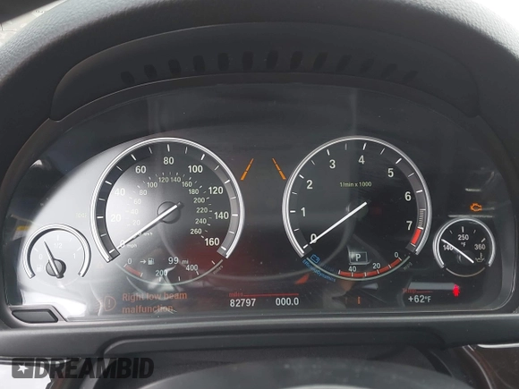 2016 BMW 5 Series 535i with VIN WBA5B1C58GG132970, listed as a IAAI auction lot 42120675 with 82,797 mi miles and . Bid and sale history available at DreamBid. Image 7.
