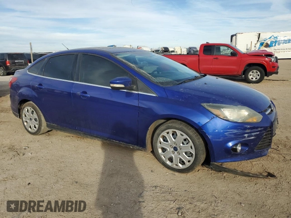 2013 Ford Focus Titanium with VIN 1FADP3J27DL169926, listed as a Copart auction lot 42862955 with 127,908 mi miles and Salvage Title. Bid and sale history available at carsss.com. Image 4.