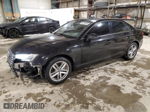 2017 Audi A4 Premium with VIN WAUGNAF42HN058932, listed as a Copart auction lot 44778245 with 124,281 mi miles and Salvage Title. Bid and sale history available at carsss.com. Image 1.