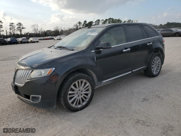 2014 Lincoln MKX with VIN 2LMDJ8JK6EBL06123, listed as a Copart auction lot 43991115 with 162,020 mi miles and Salvage Title. Bid and sale history available at carsss.com. Image 1.