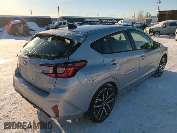 2024 Subaru Impreza Sport with VIN JF1GUAFC6R8871242, listed as a Copart auction lot 44423095 with 1,949 mi miles and Salvage Title. Bid and sale history available at carsss.com. Image 3.