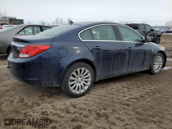 2011 Buick Regal CXL RL2 with VIN 2G4GP5EC1B9174738, listed as a Copart auction lot 45486125 with 51,169 mi miles and Salvage title. Bid and sale history available at DreamBid. Image 3.