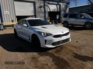 2018 Kia Stinger with VIN KNAE15LAXJ6030560, listed as a Copart auction lot 43964235 with 97,371 mi miles and Salvage Title. Bid and sale history available at DreamBid. Image 10.