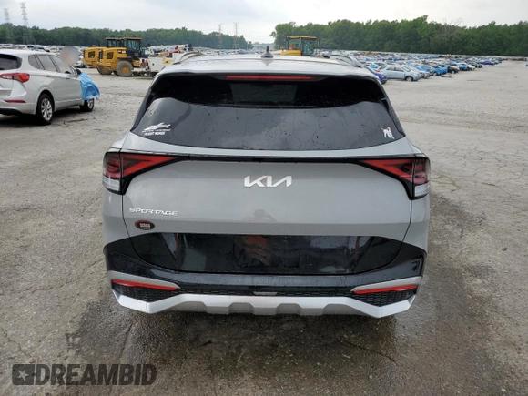 2024 Kia Sportage SX-Prestige with VIN 5XYK53DF6RG218980, listed as a Copart auction lot 57384635 with 13,452 mi miles and Salvage title. Bid and sale history available at DreamBid. Image 6.