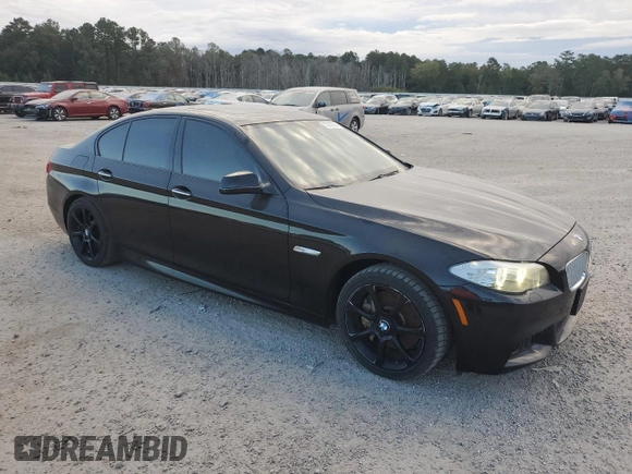 2013 BMW 5 Series 550i xDrive with VIN WBAFU9C56DDY70471, listed as a Copart auction lot 75729024 with 100,245 mi miles and Clean Title. Bid and sale history available at carsss.com. Image 4.