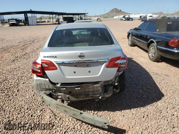 2017 Nissan Sentra S with VIN 3N1AB7AP6HY237695, listed as a Copart auction lot 52193425 with 187,850 mi miles and Salvage Title. Bid and sale history available at DreamBid. Image 6.