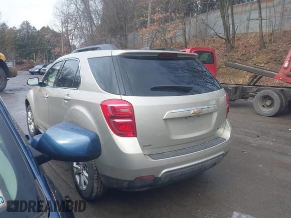 2016 Chevrolet Equinox LT with VIN 2GNALCEK1G1173507, listed as a IAAI auction lot 41439456 with 105,382 mi miles and . Bid and sale history available at DreamBid. Image 3.