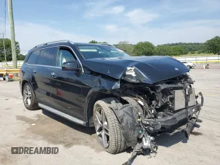 2017 Mercedes-Benz GLS 550 with VIN 4JGDF7DEXHA757133, listed as a Copart auction lot 62826045 with Not provided miles and Salvage title. Bid and sale history available at DreamBid. Image 4.