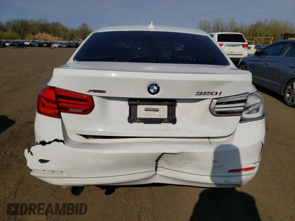 2016 BMW 3 Series 320i xDrive with VIN WBA8E5G51GNT40626, listed as a Copart auction lot 53555795 with 95,446 mi miles and Salvage Title. Bid and sale history available at carsss.com. Image 6.