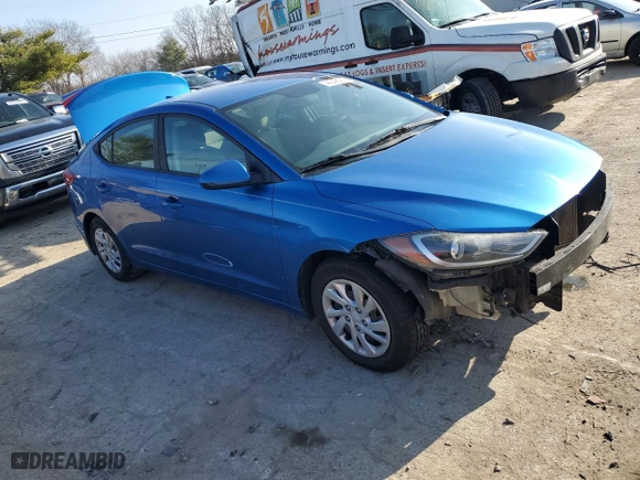 2017 Hyundai Elantra SE with VIN 5NPD74LF7HH101913, listed as a Copart auction lot 44048005 with 119,779 mi miles and Salvage Title. Bid and sale history available at carsss.com. Image 4.