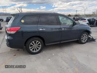 2015 Nissan Pathfinder SV with VIN 5N1AR2MM8FC713945, listed as a Copart auction lot 53490855 with 99,809 mi miles and Salvage Title. Bid and sale history available at carsss.com. Image 3.