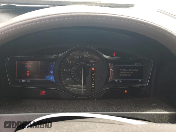 2013 Lincoln MKX with VIN 2LMDJ8JK0DBL06312, listed as a Copart auction lot 54804854 with 121,107 mi miles and Salvage Title. Bid and sale history available at DreamBid. Image 9.