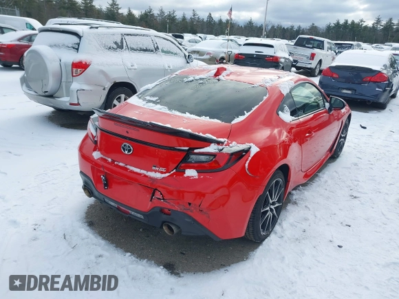 2022 Toyota GR86 with VIN JF1ZNBC15N8750081, listed as a IAAI auction lot 41164417 with 30,898 mi miles. Bid and sale history available at carsss.com. Image 4.