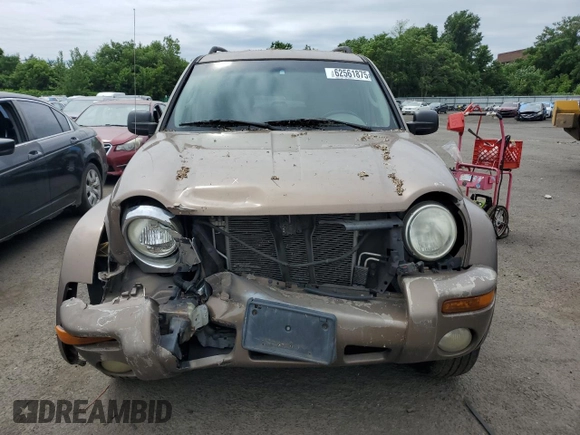 2002 Jeep Liberty Limited with VIN 1J4GL58K22W120496, listed as a Copart auction lot 62561875 with 161,388 mi miles and Salvage title. Bid and sale history available at DreamBid. Image 5.
