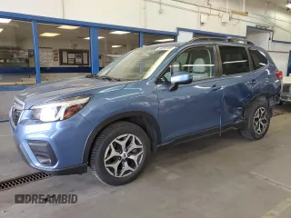 2021 Subaru Forester Premium with VIN JF2SKAJCXMH430662, listed as a Copart auction lot 58556185 with 79,269 mi miles and Salvage title. Bid and sale history available at DreamBid. Image 1.