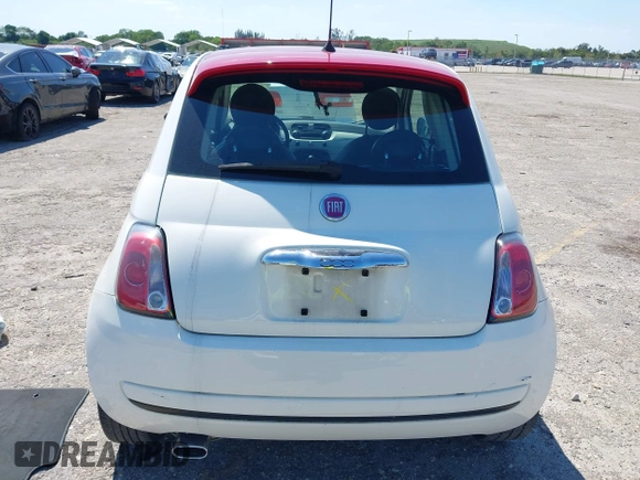 2015 FIAT 500 Pop with VIN 3C3CFFAR5FT663043, listed as a IAAI auction lot 42037387 with 65,266 mi miles. Bid and sale history available at carsss.com. Image 16.