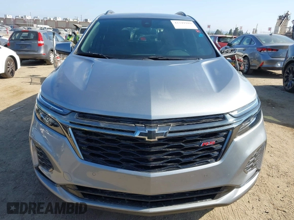 2023 Chevrolet Equinox RS with VIN 3GNAXMEG9PS187746, listed as a IAAI auction lot 42349989 with 22,264 mi miles and . Bid and sale history available at DreamBid. Image 12.