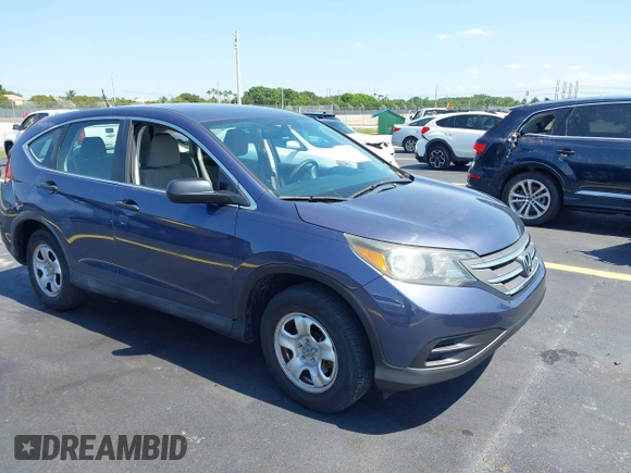 2013 Honda CR-V LX with VIN 3CZRM3H33DG710503, listed as a IAAI auction lot 42281775 with 55,944 mi miles and . Bid and sale history available at DreamBid. Image 1.