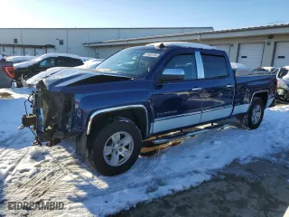 2014 Chevrolet Silverado 1500 LT with VIN 3GCUKREH2EG402443, listed as a Copart auction lot 41668145 with 81,300 mi miles and Salvage Title. Bid and sale history available at carsss.com. Image 1.