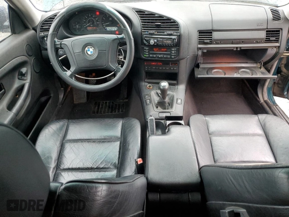 1997 BMW 3 Series 328is with VIN WBABG1320VET05383, listed as a Copart auction lot 52463975 with 236,590 mi miles and Clean Title. Bid and sale history available at carsss.com. Image 8.