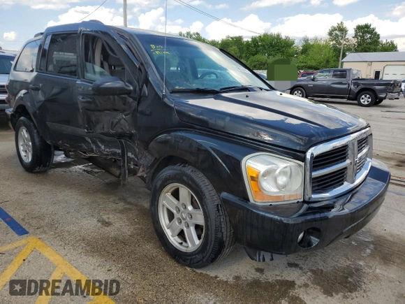 2006 Dodge Durango SLT with VIN 1D4HB48N76F172166, listed as a Copart auction lot 56859445 with 195,673 mi miles and Salvage title. Bid and sale history available at DreamBid. Image 4.
