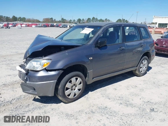 2005 Mitsubishi Outlander LS with VIN JA4LX31F75U032886, listed as a IAAI auction lot 41803513 with 229,838 mi miles. Bid and sale history available at carsss.com. Image 2.