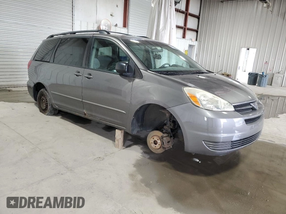 2005 Toyota Sienna CE with VIN 5TDZA23C75S287900, listed as a Copart auction lot 52673465 with Not Provided miles and Non Repairable. Bid and sale history available at DreamBid. Image 4.