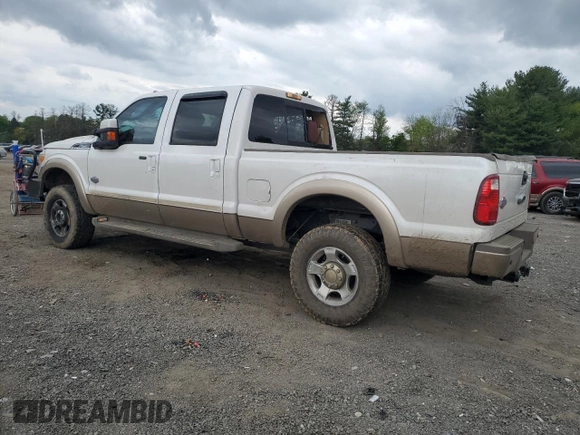 2013 Ford F-250 XL with VIN 1FT7W2BT0DEA61387, listed as a Copart auction lot 53798935 with 156,392 mi miles and Salvage title. Bid and sale history available at DreamBid. Image 2.