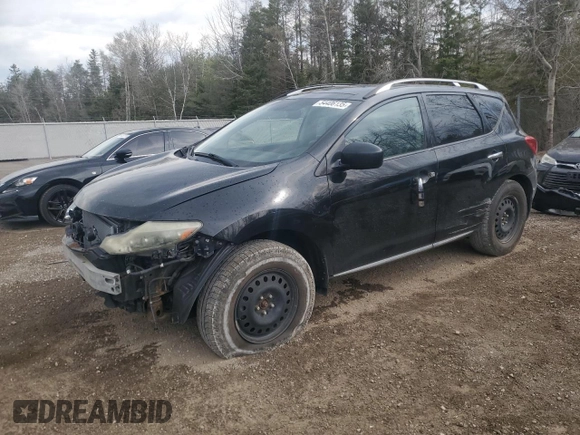 2009 Nissan Murano SL with VIN JN8AZ18W99W200589, listed as a Copart auction lot 54406135 with 256,755 mi miles and Salvage Title. Bid and sale history available at DreamBid. Image 1.