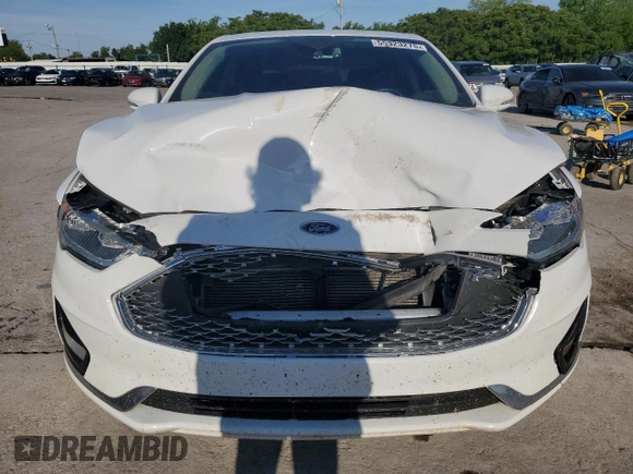 2020 Ford Fusion Titanium with VIN 3FA6P0D98LR176335, listed as a Copart auction lot 55323275 with 76,572 mi miles and Salvage title. Bid and sale history available at DreamBid. Image 5.