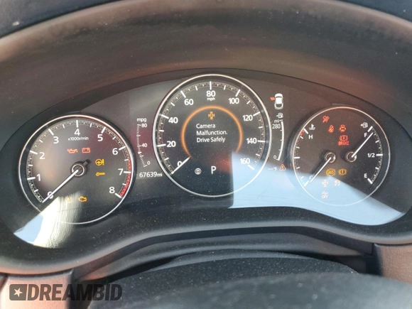 2020 Mazda CX-30 with VIN 3MVDMABL5LM119598, listed as a Copart auction lot 75895764 with 67,639 mi miles and Salvage Title. Bid and sale history available at DreamBid. Image 9.