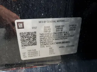 2017 Chevrolet Suburban LS с VIN 1GNSCGKC4HR380801, выставлен на аукционе Copart как лот 54834905 с пробегом 208 904 миль миль и Чистый • Clean title. История ставок и продаж доступна на DreamBid. Изображение 13.