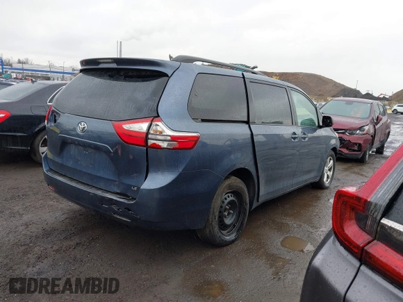 2015 Toyota Sienna LE AAS with VIN 5TDKK3DC6FS624643, listed as a IAAI auction lot 41919475 with Not Provided miles and . Bid and sale history available at DreamBid. Image 4.