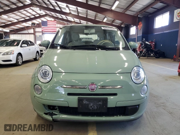 2012 FIAT 500 Pop with VIN 3C3CFFAR4CT381133, listed as a Copart auction lot 52644855 with 131,242 mi miles and Clean Title. Bid and sale history available at carsss.com. Image 5.