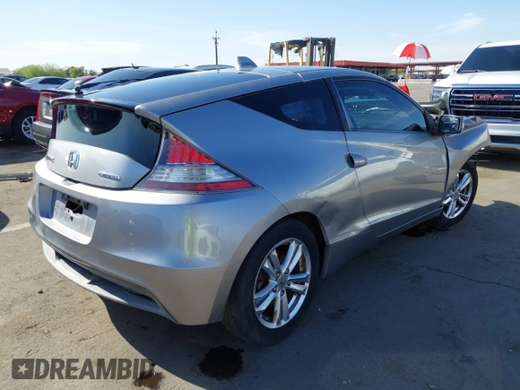 2011 Honda CR-Z with VIN JHMZF1D43BS002498, listed as a IAAI auction lot 41982421 with 213,087 mi miles. Bid and sale history available at carsss.com. Image 4.