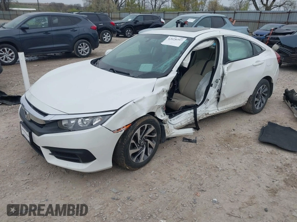 2016 Honda Civic EX with VIN 19XFC2F72GE056573, listed as a IAAI auction lot 42028397 with Not Provided miles and . Bid and sale history available at DreamBid. Image 2.