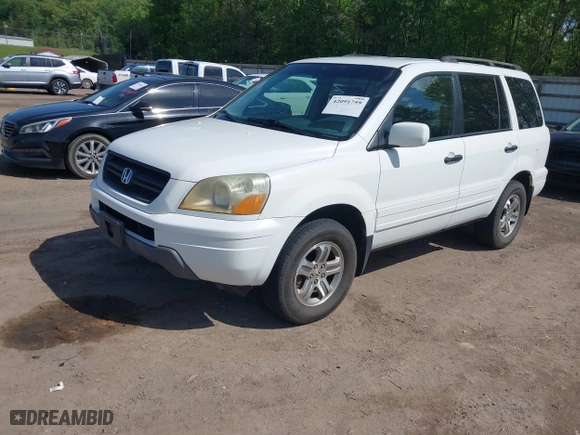 2003 Honda Pilot EX with VIN 2HKYF18593H613457, listed as a IAAI auction lot 42091759 with 297,397 mi miles. Bid and sale history available at carsss.com. Image 2.