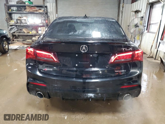 2018 Acura TLX w/A-SPEC Pkg with VIN 19UUB3F65JA006303, listed as a Copart auction lot 47532035 with 38,680 mi miles and Salvage Title. Bid and sale history available at carsss.com. Image 6.