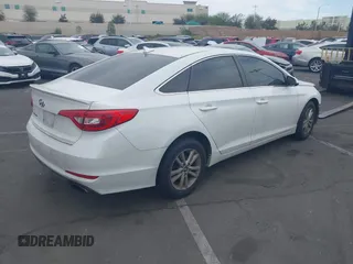 2016 Hyundai Sonata SE with VIN 5NPE24AF5GH346620, listed as a IAAI auction lot 41857993 with 90,617 mi miles and . Bid and sale history available at DreamBid. Image 4.