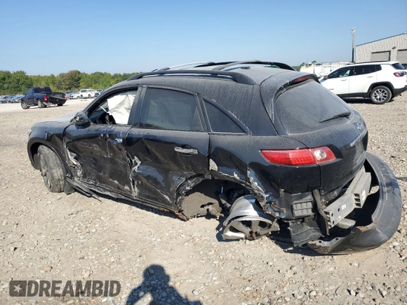 2008 Infiniti FX35 with VIN JNRAS08W08X206168, listed as a Copart auction lot 74322414 with 0 mi miles and Salvage Title. Bid and sale history available at carsss.com. Image 2.