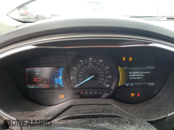 2020 Ford Fusion SE with VIN 3FA6P0HD7LR227693, listed as a Copart auction lot 52844465 with 53,361 mi miles and Salvage Title. Bid and sale history available at DreamBid. Image 9.
