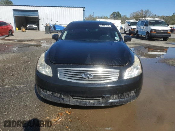2007 Infiniti G35 Sedan Journey with VIN JNKBV61E27M705925, listed as a Copart auction lot 49830855 with Not Provided miles and Non Repairable. Bid and sale history available at carsss.com. Image 5.