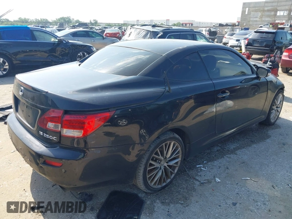 2010 Lexus IS 250 C with VIN JTHFF2C27A2508603, listed as a IAAI auction lot 42402256 with 164,938 mi miles and . Bid and sale history available at DreamBid. Image 4.