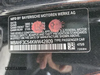 2019 BMW Z4 sDrive30i with VIN WBAHF3C54KWW42809, listed as a Copart auction lot 45155744 with 0 mi miles. Bid and sale history available at carsss.com. Image 13.