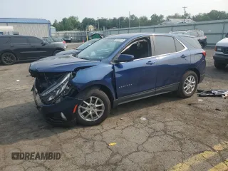 2023 Chevrolet Equinox LT with VIN 3GNAXUEG6PL206764, listed as a Copart auction lot 60532575 with 19,708 mi miles and Salvage title. Bid and sale history available at DreamBid. Image 1.